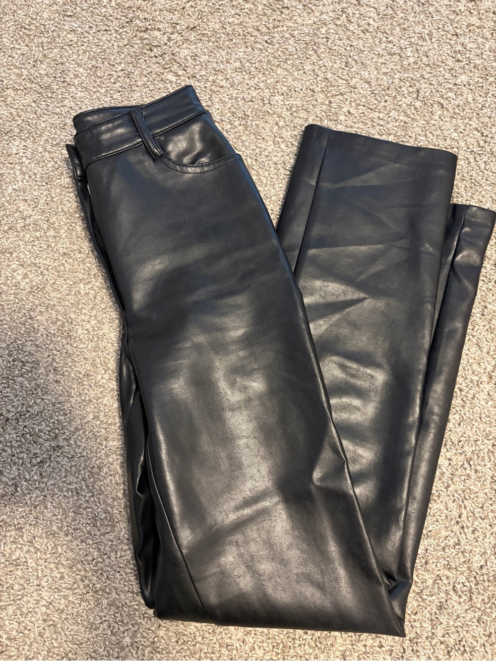Wilfred Black Faux Leather Skinny Pants